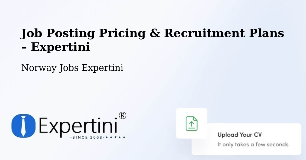 Job Posting Pricing & Recruitment Plans – Narvik - Narvik, Norway Jobs Expertini
